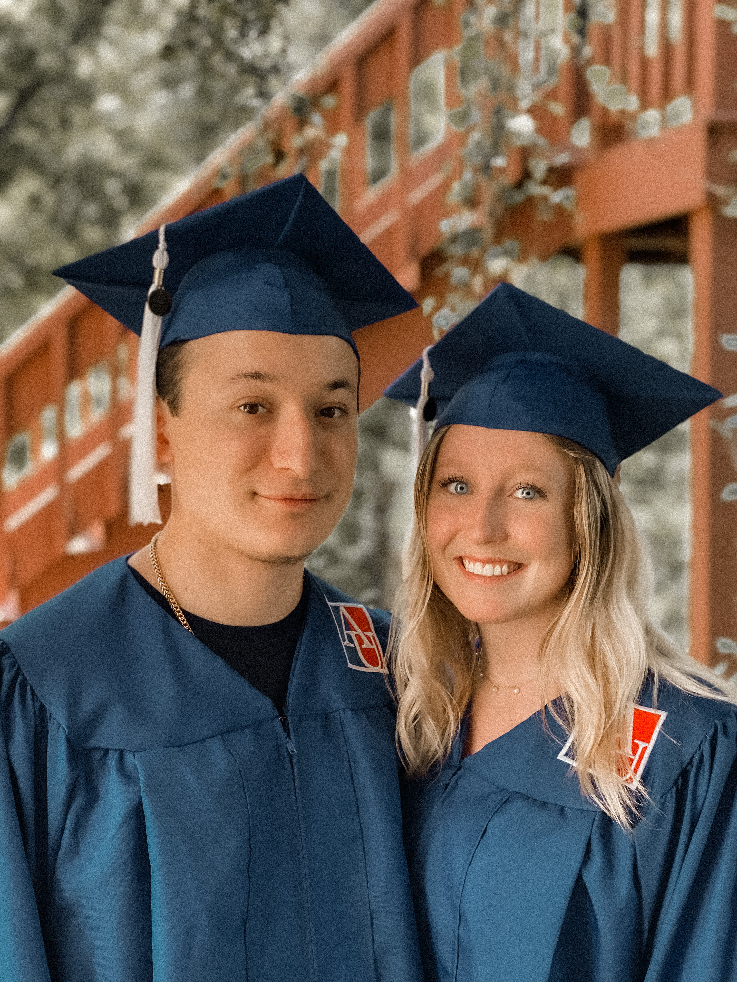 Isabella and David graduating
